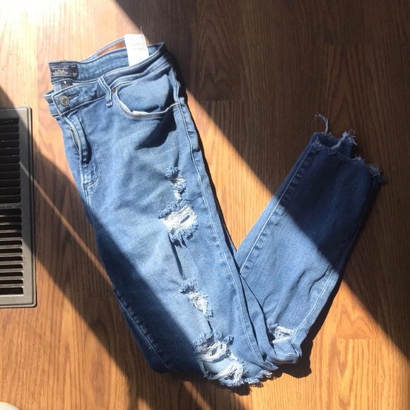 Abercrombie & Fitch Size 31/12 R Simone High Rise Super Skinny Jeans Pants Women - Picture 1 of 5